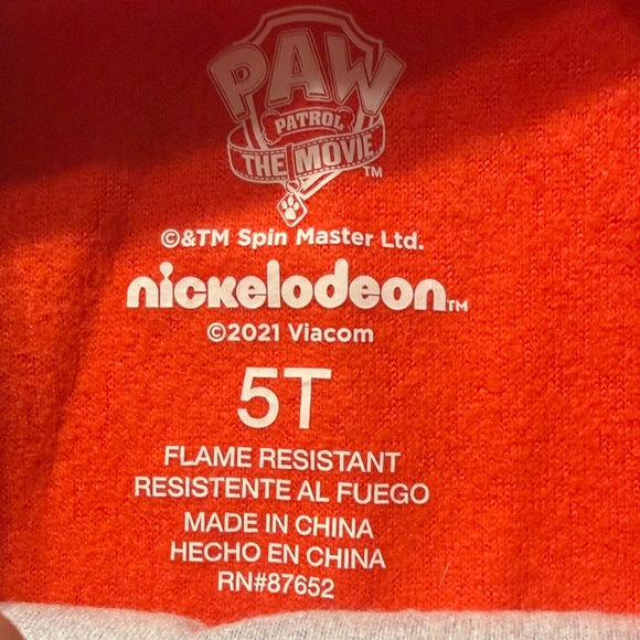 Paw Patrol Kids Pajama Set - Red and Blue - Picture 2 of 2